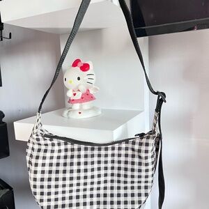 Gingham small baggu purse